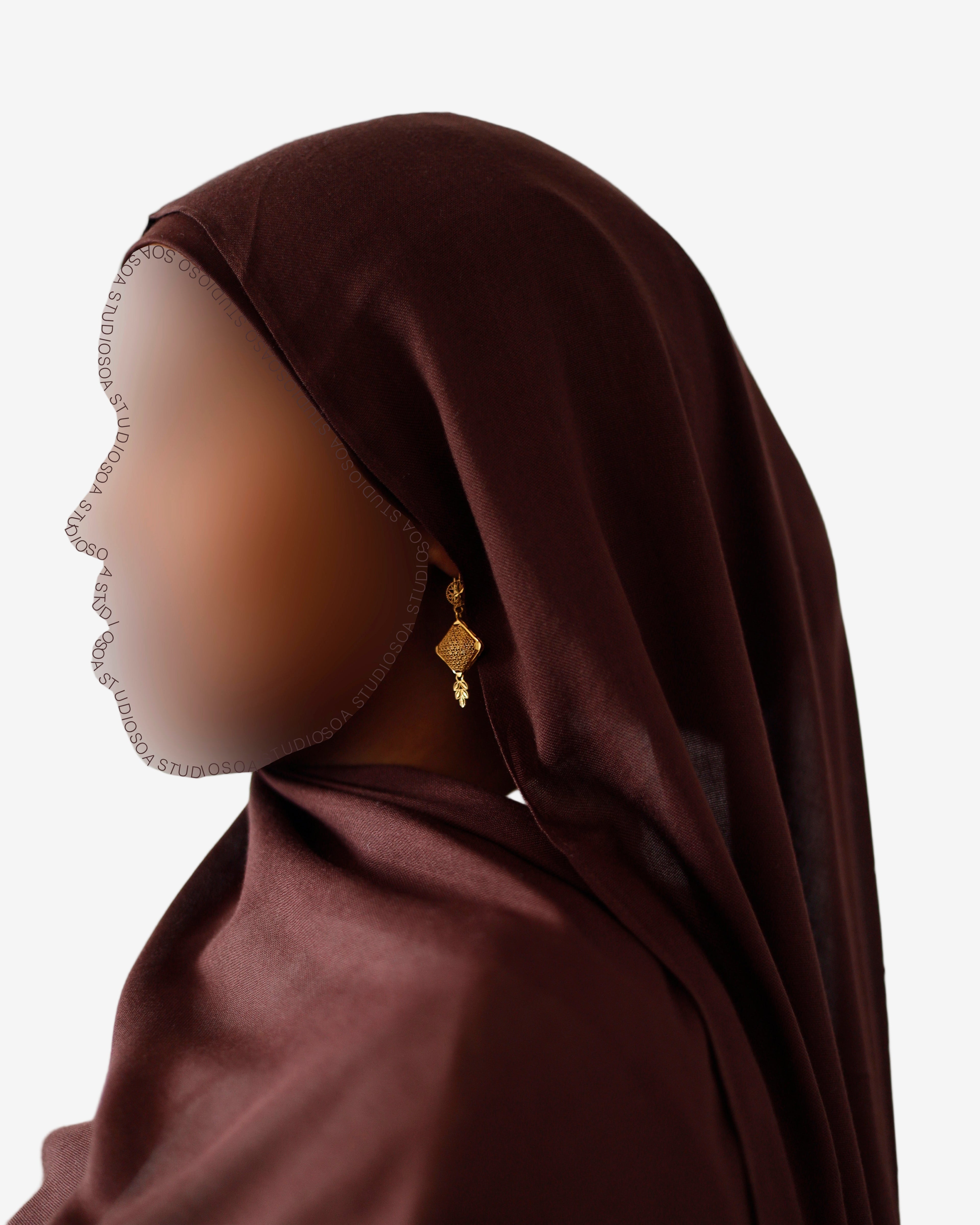 Cocoa Brown Modal Hijab Set