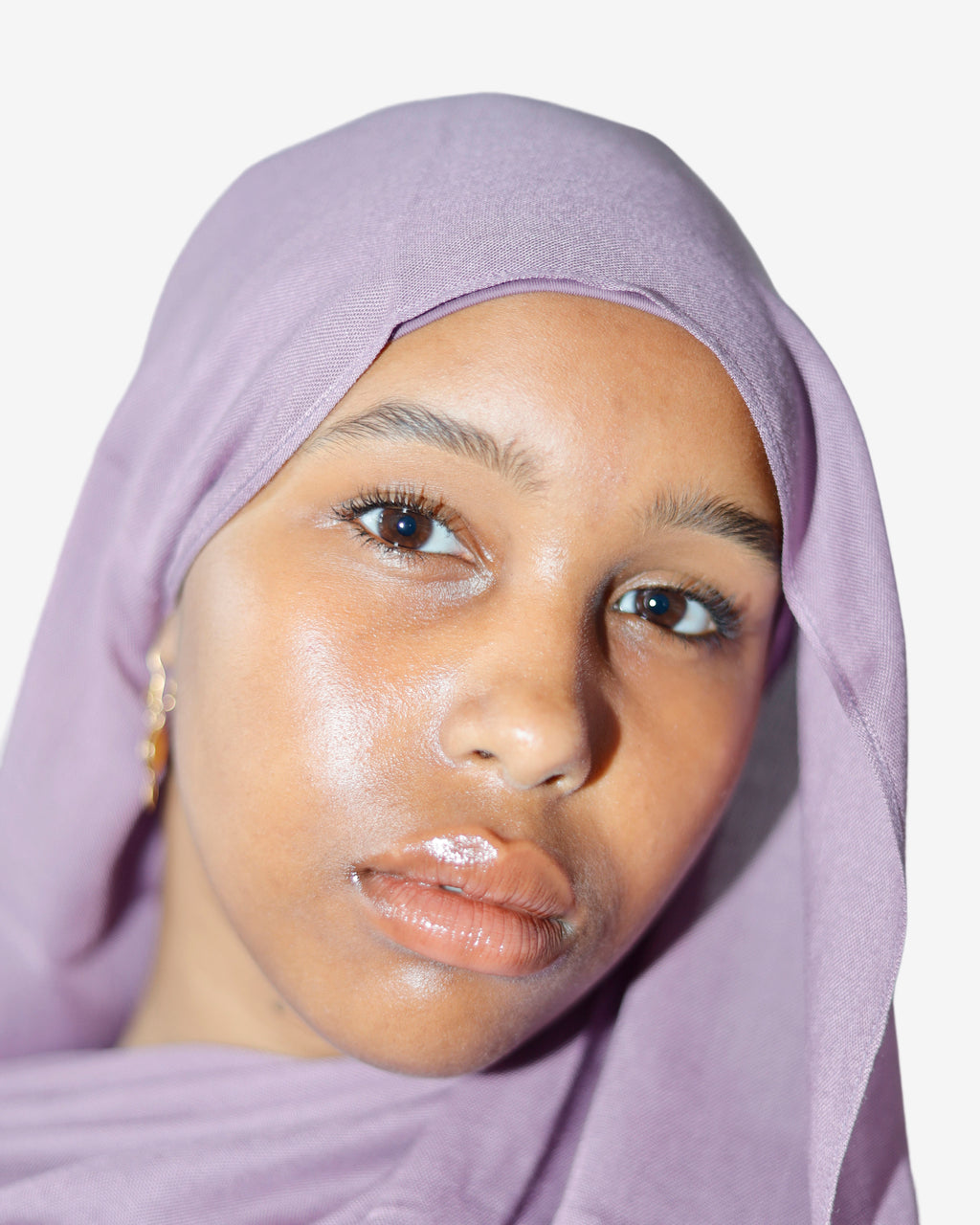 Plum Modal Hijab Set